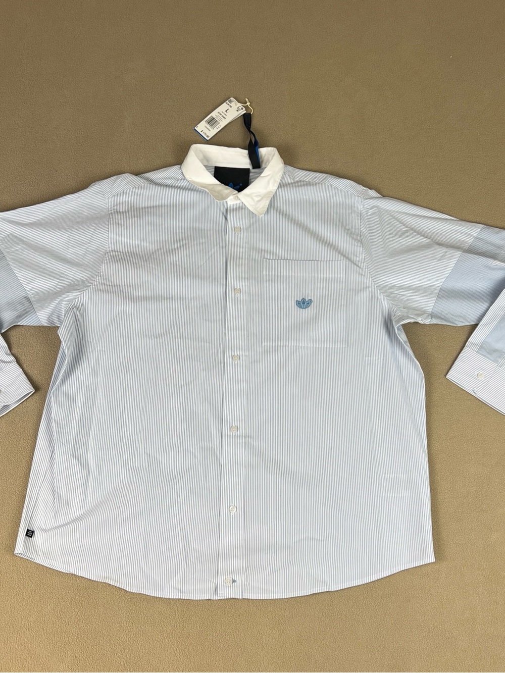 Adidas Oversized Casual Sports Long Sleeves Button Down Shirt  Sz L, HD4799